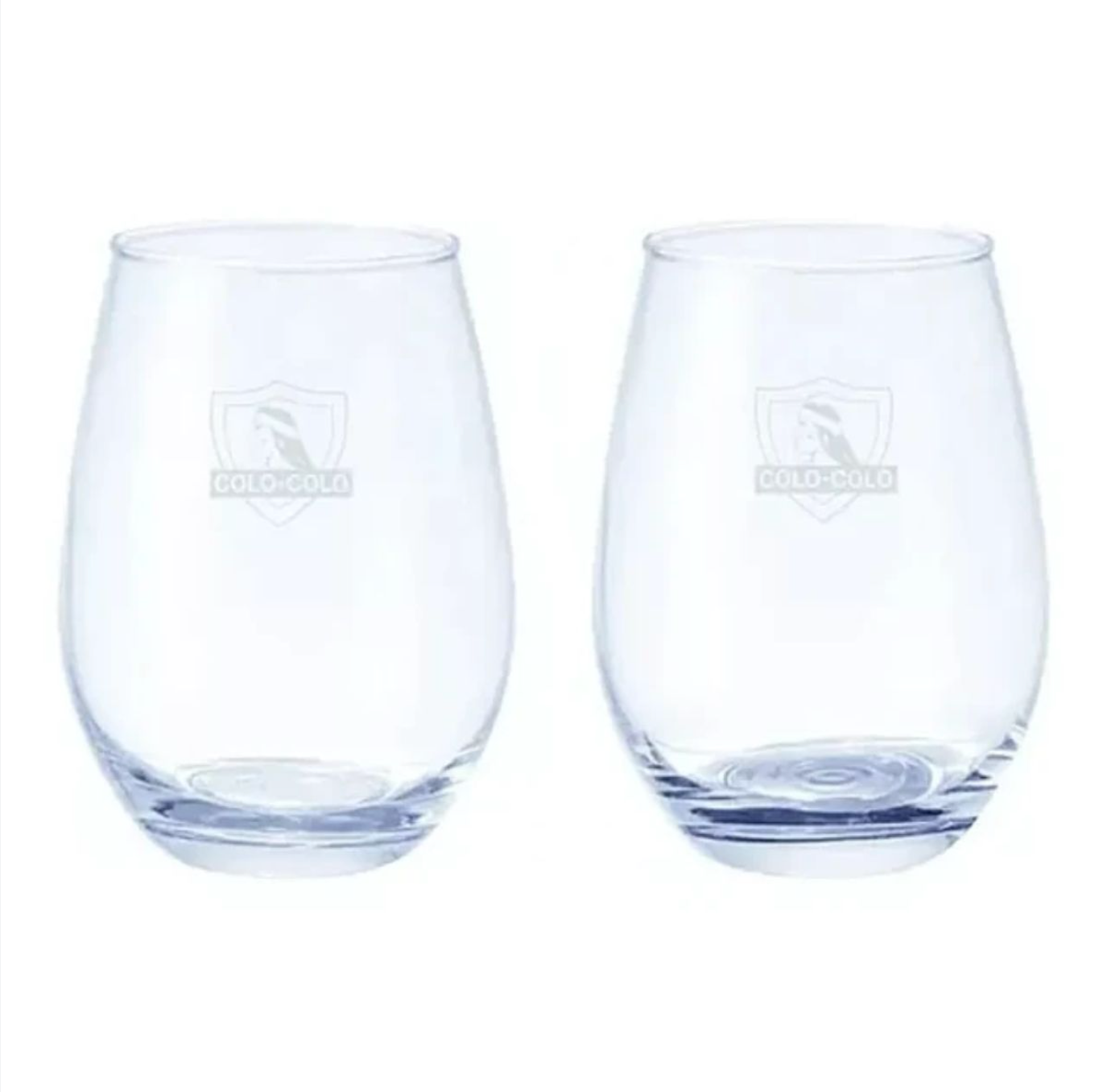 Set 2 Vasos Colo Colo