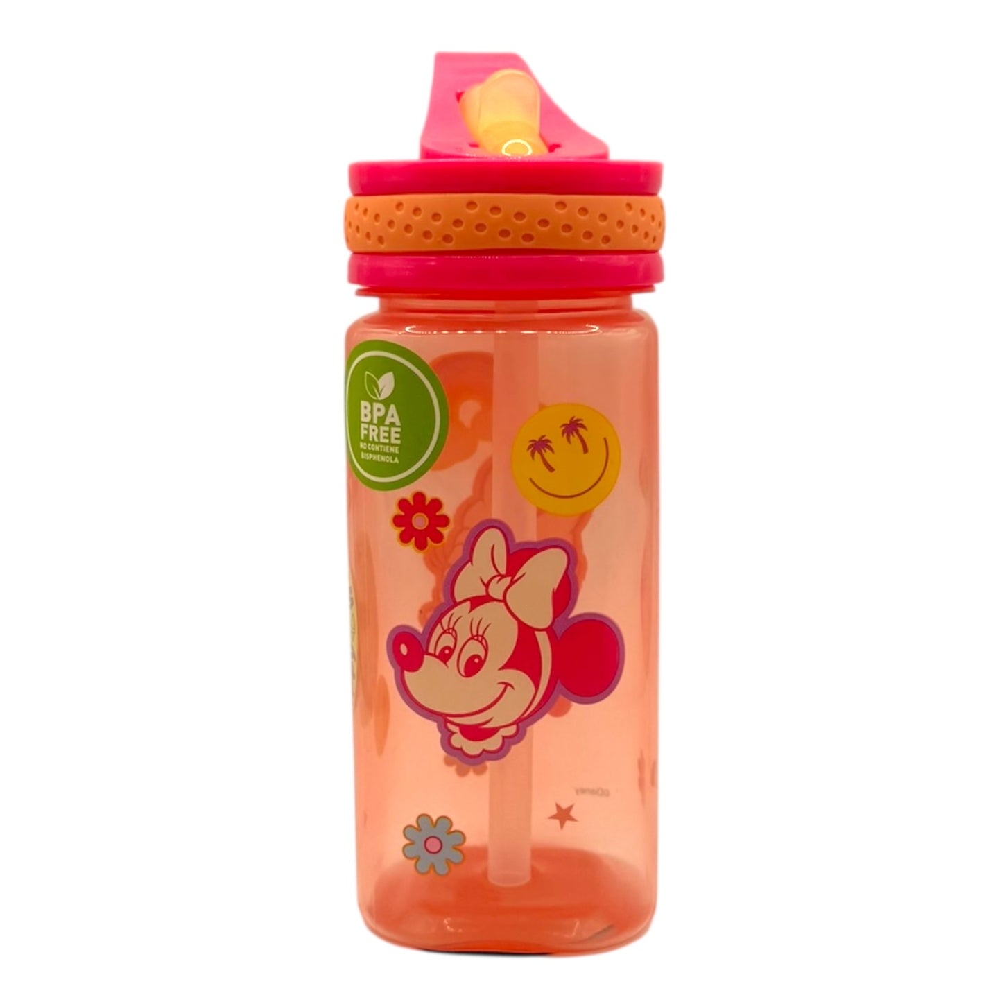 Botella Cuadrada 400ml Patch Mickey Minnie Disney