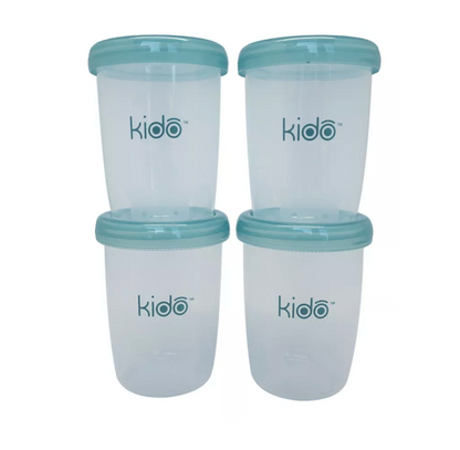 Set 4 Vasos  Almacenamiento 180ml Kido