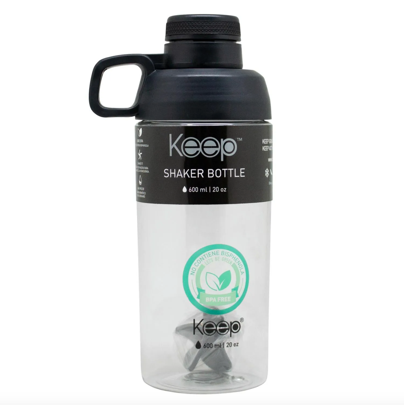 Botella Shaker 600ml Keep