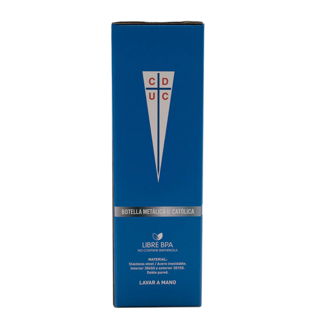 Botella Metalica Universidad Catolica 600ml