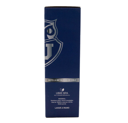 Botella Metalica U de Chile 600ml