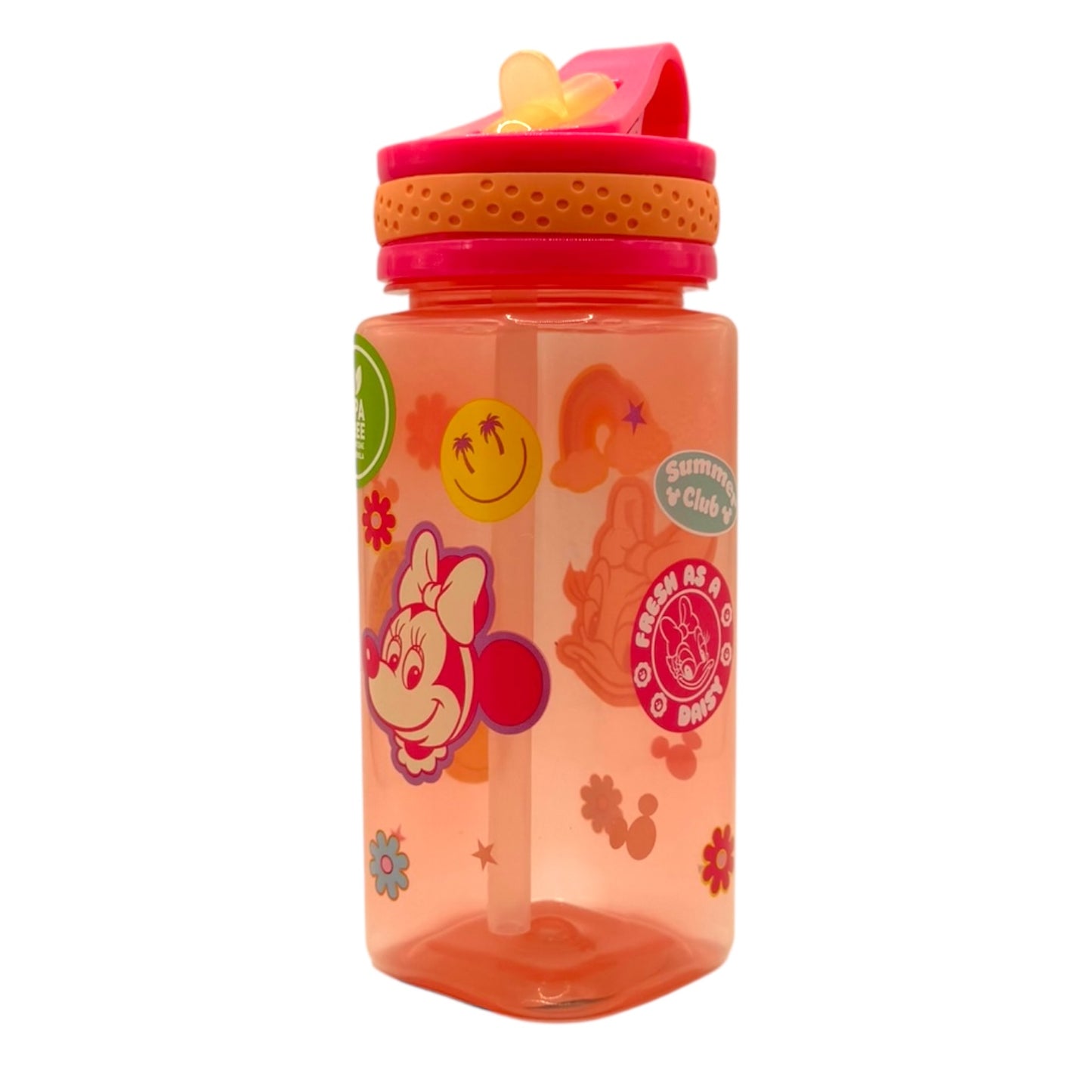 Botella Cuadrada 400ml Patch Mickey Minnie Disney